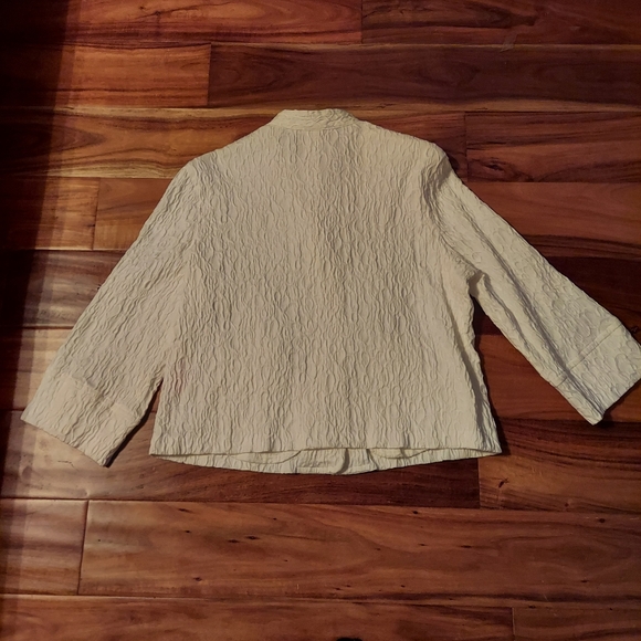 Ruby Rd. White Textured Blazer|12p| - Picture 3 of 11